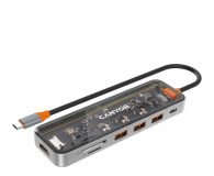 CANYON DS-13 7w1 4k USB-C Transparenty Space Grey CNS-TDS13 - 1261503 - zdjęcie 1